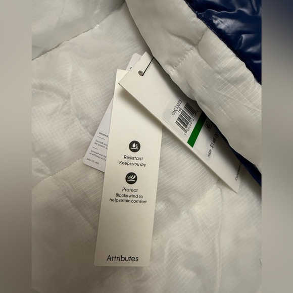 NEW Calvin Klein Sorona Aura Men's Blue Puffer Vest with breathable insulation - Picture 6 of 12